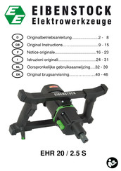 EIBENSTOCK EHR 20/2.5 S Oorspronkelijke Gebruiksaanwijzing
