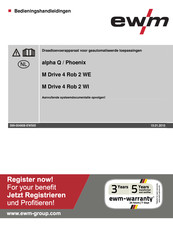 EWM M Drive 4 Rob 2 WE Bedieningshandleidingen