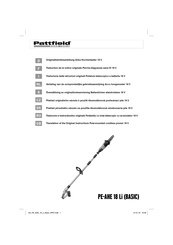 Pattfield Ergo Tools PE-AHE 18 Li BASIC Gebruiksaanwijzing