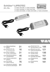 Schluter Systems LIPROTEC LT EKE 24V50W Gebruikershandleiding