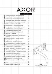 Hansgrohe Axor Uno 38115 Series Gebruiksaanwijzing