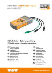 Schluter Systems DH E CT Gebruiksaanwijzing