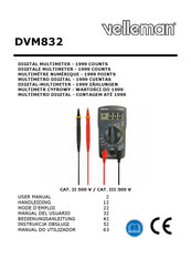 Velleman DVM832 Handleiding