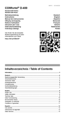 Auerswald COMfortel D-400 Gebruikershandleiding