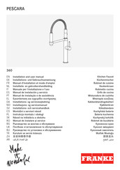 Franke PESCARA 360 Installatie- En Gebruikershandleiding