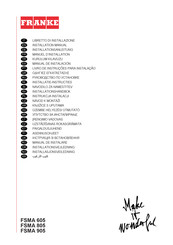 Franke FSMA 605 Installatie-Instructies