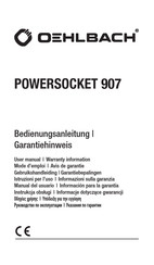 Oehlbach POWERSOCKET 907 Gebruikshandleiding