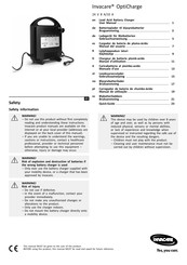 Invacare OptiCharge Gebruiksaanwijzing