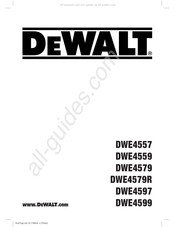 DeWalt DWE4599 Handleiding