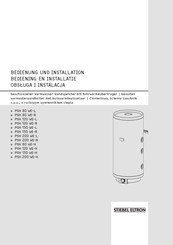 Stiebel Eltron PSH 80 WE-L Handleiding Voor Bediening En Installatie