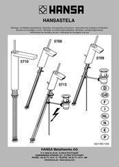 Hansa HANSASTELA 5708 Montage- En Bedieningshandleiding