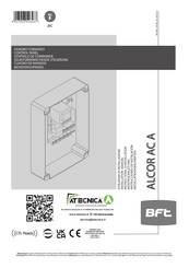 BFT ALCOR AC A Installatievoorschriften