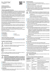 Sygonix SY-4945180 Gebruiksaanwijzing