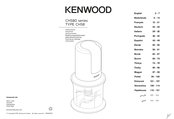 Kenwood CH580 Series Gebruiksaanwijzing