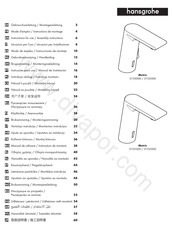 Hansgrohe Metris 31100 Series Gebruiksaanwijzing