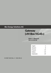 tiko Energy Solutions M-Box NG4E Handleiding