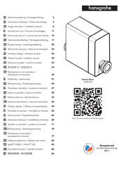 Hansgrohe Pontos Base 15886000 Gebruikershandleiding