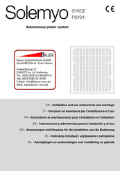 Bauer Solemyo SYKCE PSY24 Handleiding