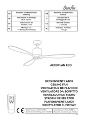 Casa Fan AEROPLAN ECO Montage- En Bedieningshandleiding
