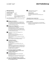 dormakaba G-EMF-140 Montagehandleiding