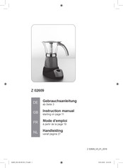 Coffemaxx Z 02609 Handleiding