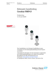 Endress+Hauser Cerabar PMP43 Beknopte Handleiding