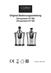 CASO DESIGN CP 200 Handleiding