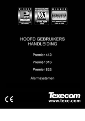 Texecom Premier 832i Gebruikershandleiding