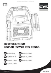 GYS NOMAD POWER PRO TRUCK Gebruiksaanwijzing