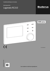 Buderus Logamatic RC310 Installatiehandleiding