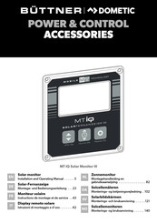 Dometic Buttner MT iQ Solar Monitor III Montagehandleiding En Gebruiksaanwijzing