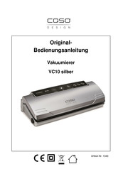 Caso Design VC10 silber Handleiding