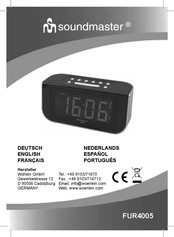 SOUNDMASTER FUR4005 Handleiding