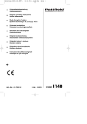 Pattfield Ergo Tools 41.733.32 Originele Handleiding