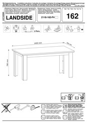 trendteam LANDSIDE 2118-162-F4 Montage-Instructie