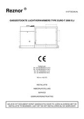 Reznor EURO-T 2000 J Installatiehandleiding