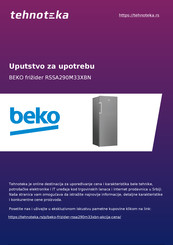 Beko RSSA290M33XBN Gebruiksaanwijzing