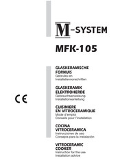 M-system MFK-105 Gebruikers- En Installatiehandleiding