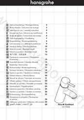 Hansgrohe Fina M CoolStart 15117000 Gebruiksaanwijzing