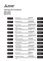 Mitsubishi Electric MXZ-3C54VA Installatiehandleiding