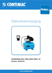 Flotec WATERPRESS INOX 1000-50L Gebruiksaanwijzing