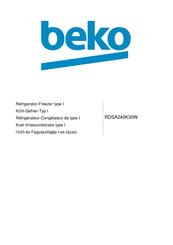 Beko RDSA240K30W Handleiding