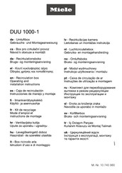 Miele DUU 1000-1 Gebruiks- En Montagehandleiding