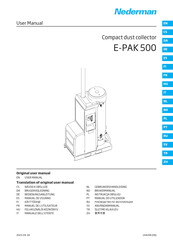 Nederman E-PAK 500 Gebruikershandleiding