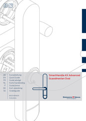 SimonsVoss SmartHandle AX Advanced Scandinavian Oval Korte Handleiding