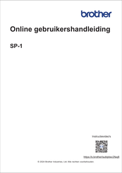 Brother SP-1 Online Gebruikershandleiding