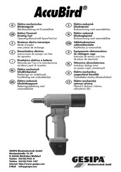 Gesipa AccuBird Bedienings- En Onderhoudshandleiding