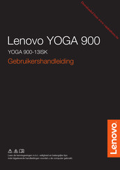 Lenovo YOGA 900 Gebruikershandleiding