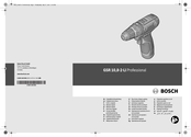 Bosch GSR 10,8-2-LI Professional Oorspronkelijke Gebruiksaanwijzing