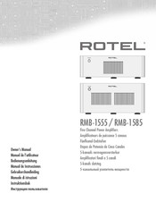 Rotel RMB-1585 Gebruikershandleiding